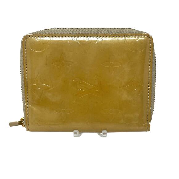 Louis Vuitton LV Monogram Vernis Zippy Coin Purse Wallet Yellow - Picture 1 of 10